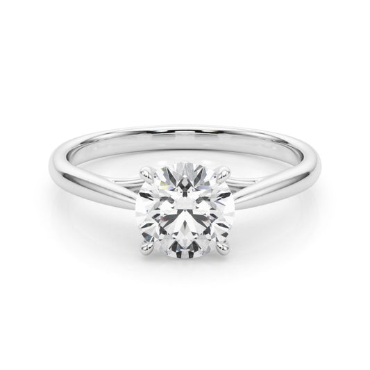 Lab Grown Round Diamond Solitaire Engagement Ring