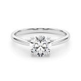 Lab Grown Round Diamond Solitaire Engagement Ring