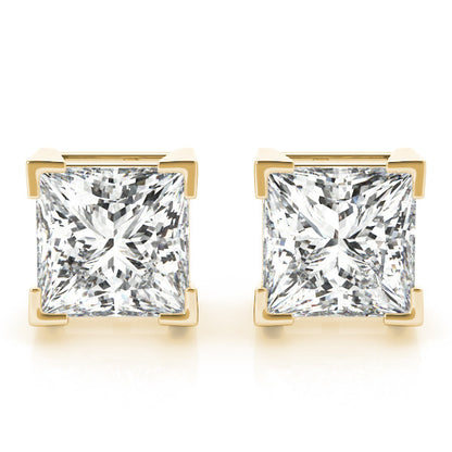 Princess Cut Lab Diamond Stud Earrings