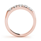 0.5Ct - 1.50Ct Lab-Grown Round Diamond Flush Prong Setting with Channel Inspired Illusion 5-Stone Diamond Ring, DE Color VVS Clarity