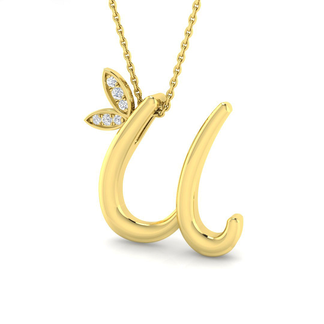 Finediam Quick Delivery Necklaces Natural Diamond 0.05 Carat Natural Diamond | 9ct, 18ct White, Yellow & Rose Gold | Platinum-4