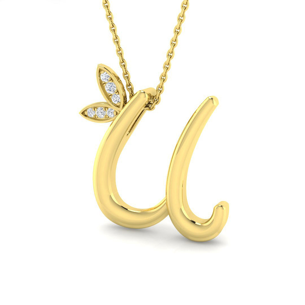 Finediam Quick Delivery Necklaces Natural Diamond 0.05 Carat Natural Diamond | 9ct, 18ct White, Yellow & Rose Gold | Platinum-4