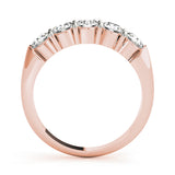 0.5Ct - 1.00Ct Lab-Grown Round Diamond Graduated Bar Style Setting 5-Stone Diamond Ring, DE Color VVS Clarity