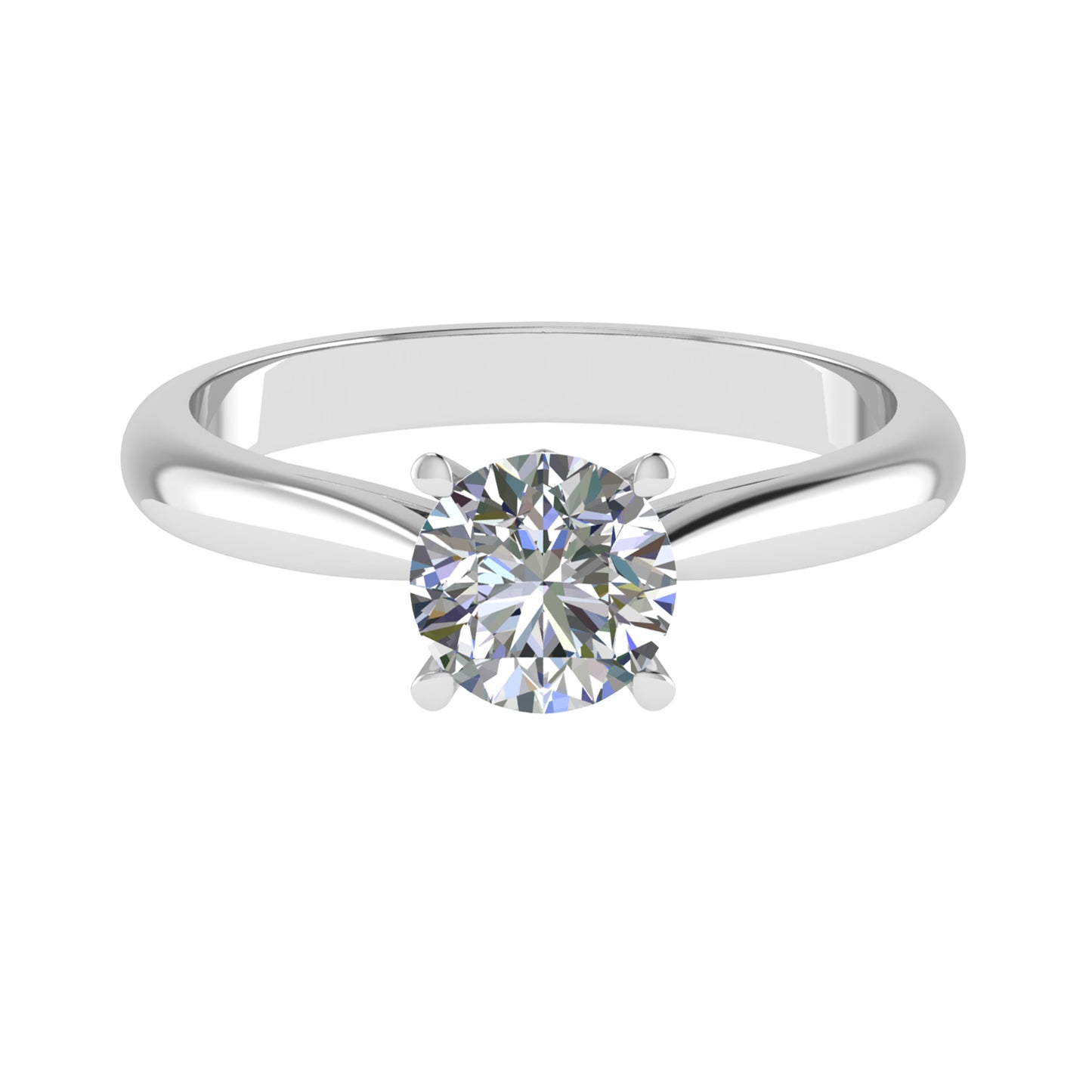 1 Carat Lab Created F/VS1 Solitaire Engagement Ring in Platinum