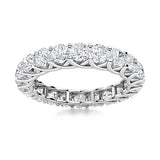2.00 Carat Lab Grown Claw Set Eternity Ring in 18K Gold or Platinum