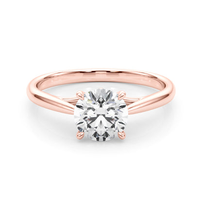 Lab Grown Round Diamond Solitaire Engagement Ring