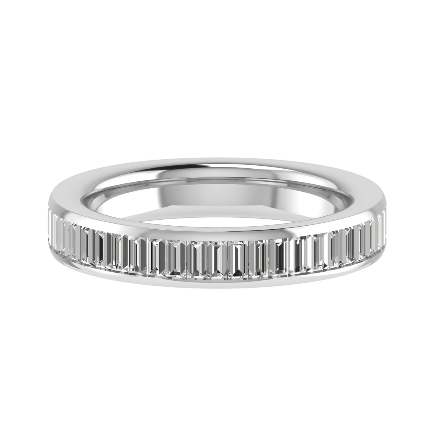 0.50 Carat Baguette Diamond Half Eternity Ring