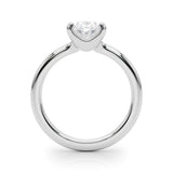 IGI Lab-Grown Oval Diamond Prong Solitaire Engagement Ring, D Color VVS Clarity