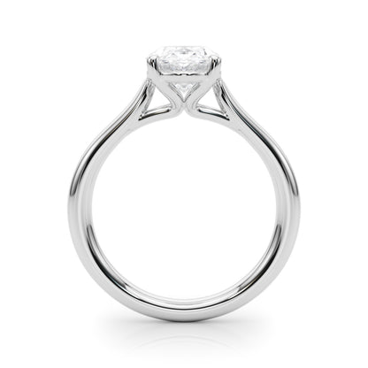 IGI Lab-Grown Oval Diamond 4 Prong Solitaire Engagement Ring, D Color VVS Clarity