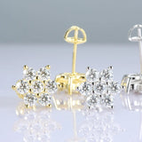 0.30 Carat Natural Round Diamond Cluster Stud Earring