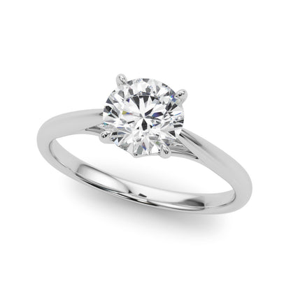 Lab Grown Round Diamond Solitaire Engagement Ring