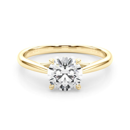 Lab Grown Round Diamond Solitaire Engagement Ring