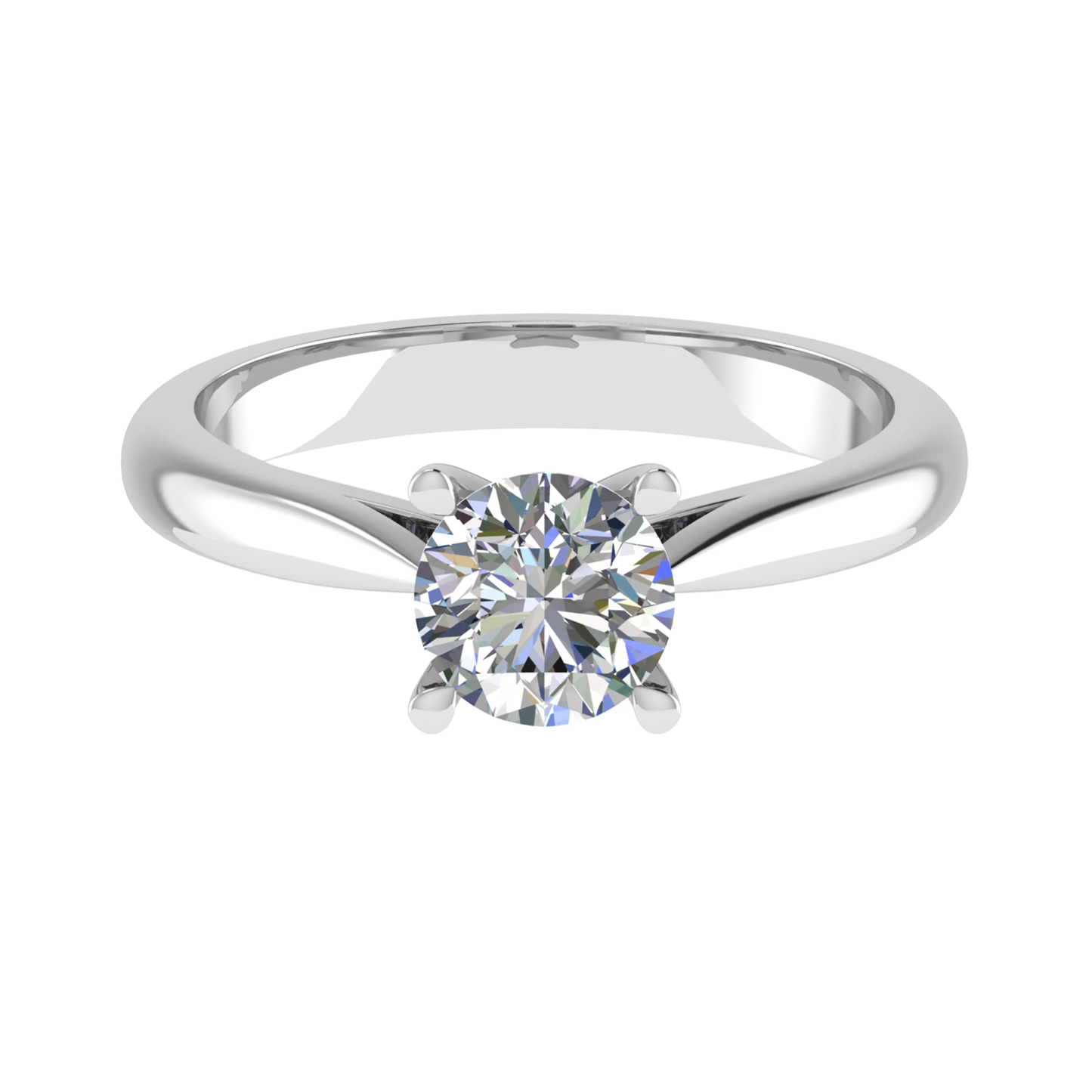 0.50 Carat Round Shape Solitaire Engagement Ring