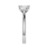 1.50 Carat Lab Grown Emerald Diamond Vintage Engagement Ring