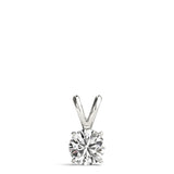 Prong-Set Round Lab-Grown Diamond Solitaire V-Bale Pendant