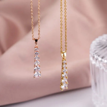 0.33 Carat H/I Lab Grown Round Diamond Drop Necklace