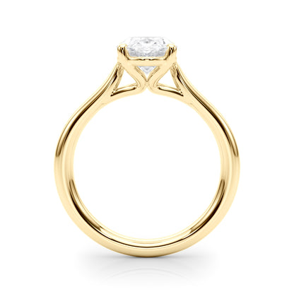 IGI Lab-Grown Oval Diamond 4 Prong Solitaire Engagement Ring, D Color VVS Clarity