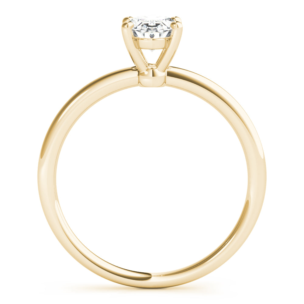 IGI Lab-Grown Oval Diamond 4 Claw Solitaire Engagement Ring, D Color VVS Clarity