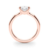 IGI Lab-Grown Oval Diamond Prong Solitaire Engagement Ring, D Color VVS Clarity