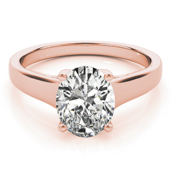 IGI Lab-Grown Oval Diamond Solitaire Engagement Ring, D Color VVS Clarity