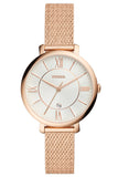 Fossil Jacqueline ES4352 Women’s Rose Gold Mesh Watch