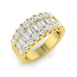 Baguette & Brilliant Diamond Ring Eternity Ring