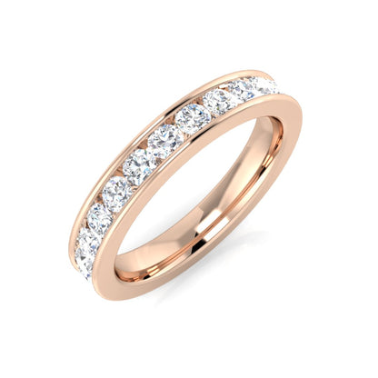 D/VVS 0.50 to 3.3ct Lab-Grown Round Cut Diamond Full Eternity Ring.
