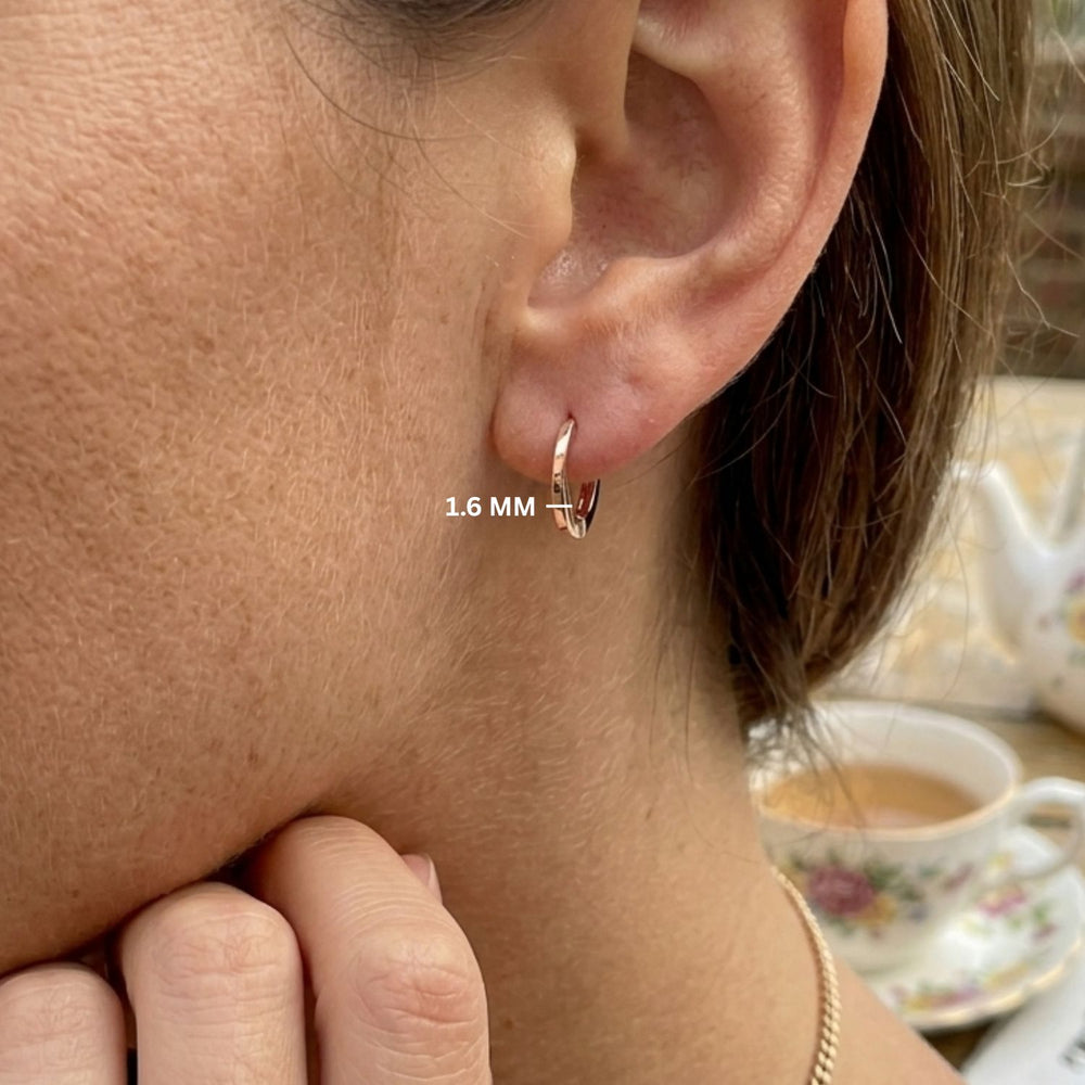 Hoop Earrings - Reedy Elegant Luxury Solid Gold