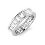 1.00 to 3.00ct Lab-Grown Baguette Cut D/VVS Diamond Full Eternity Ring.