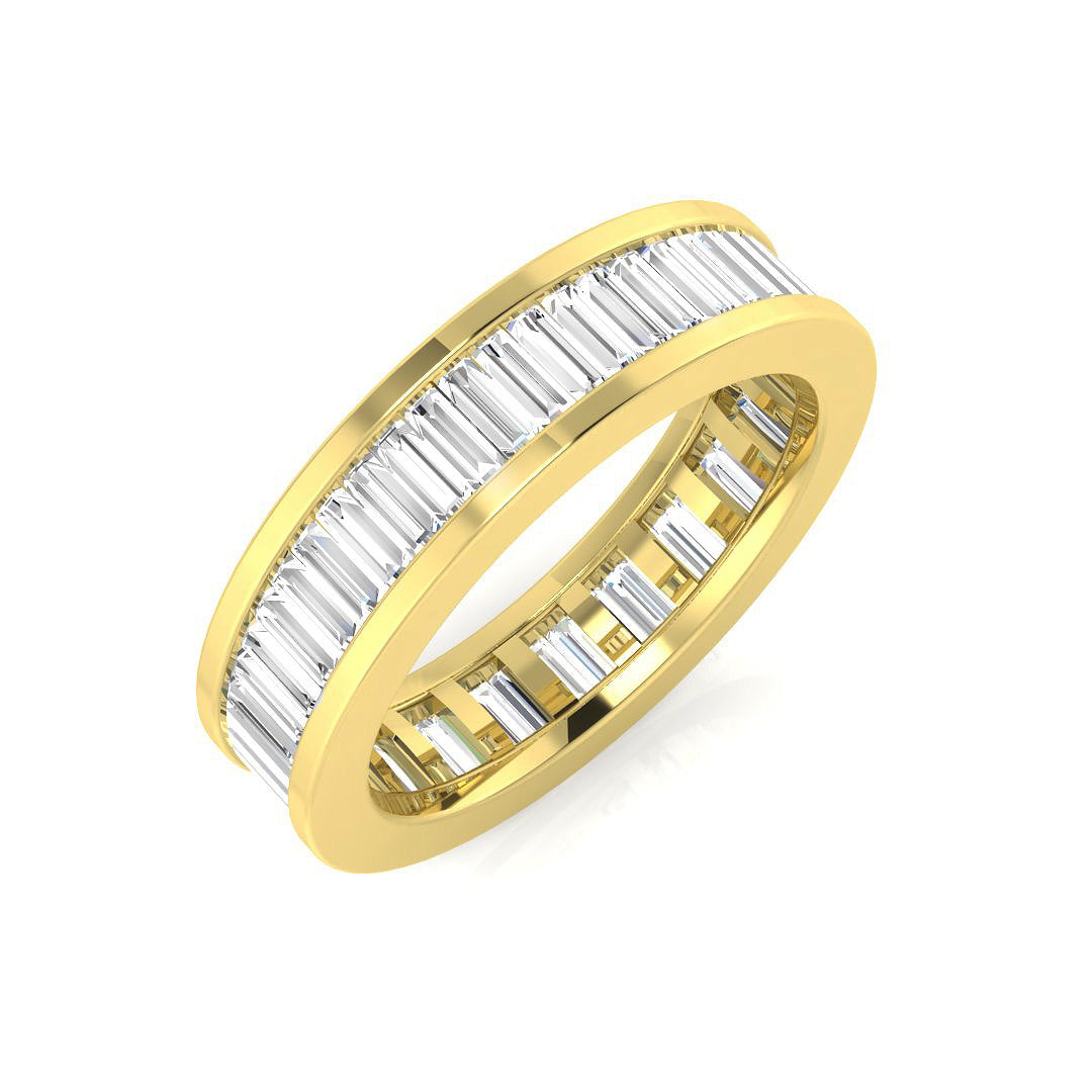 0.85 to 3.00ct Lab-Grown Baguette Cut D/VVS Diamond Full Eternity Ring.