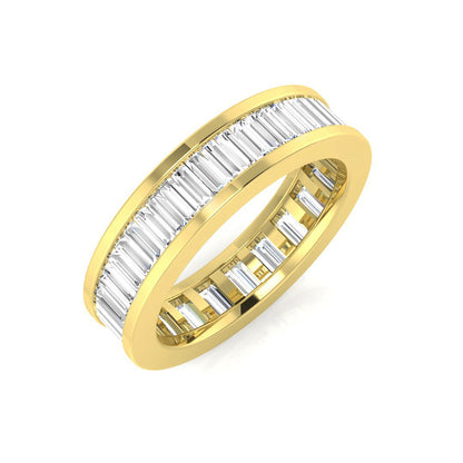 0.85 to 3.00ct Lab-Grown Baguette Cut D/VVS Diamond Full Eternity Ring.