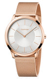 Calvin Klein Minimal Men's Watch – Stainless Steel Mesh Bracelet