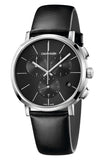 Calvin Klein High Noon Men’s Black Dial 43 mm Leather Watch