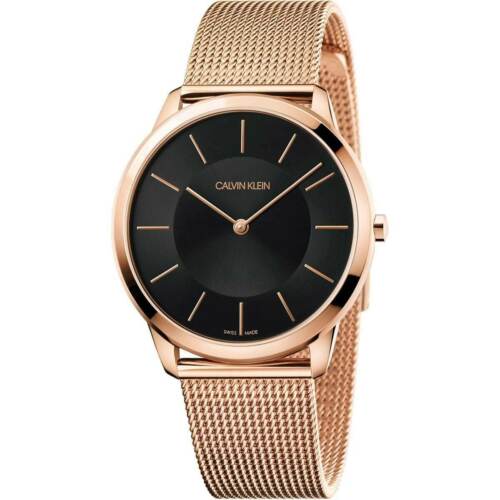 Calvin Klein K3M2162Y Minimal Rose Gold Stainless Steel 40mm Men S Watch