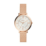 Fossil Jacqueline ES4352 Women’s Rose Gold Mesh Watch