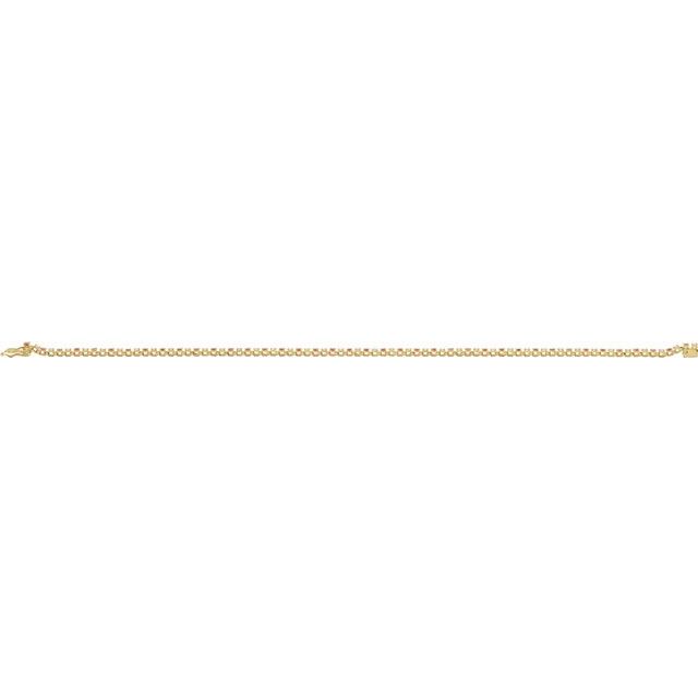 Round Natural Ruby & Natural Diamond Line Bracelet In Gold & Platinum
