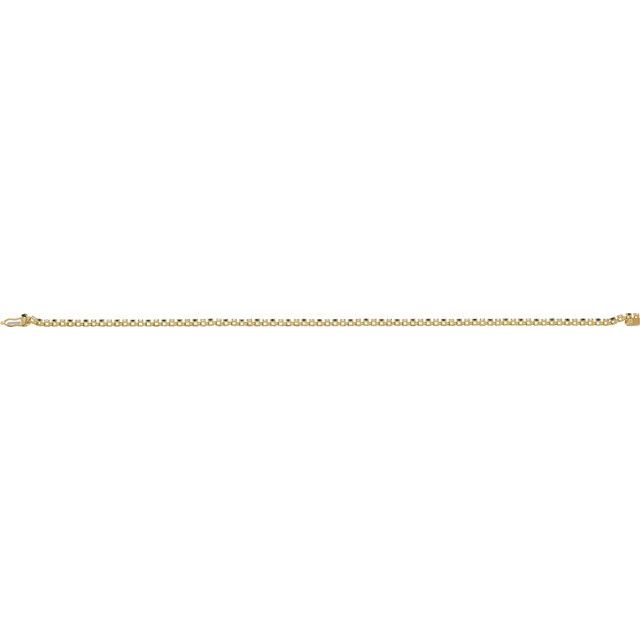 Round Natural Blue Sapphire & Natural Diamond Line Bracelet In Gold & Platinum