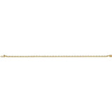 Round Natural Blue Sapphire & Natural Diamond Line Bracelet In Gold & Platinum
