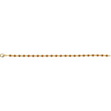 Round Natural Citrine Line Bracelet In Gold & Platinum