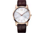Men's Rose Gold Calvin Klein Ck City Watch K2G21629