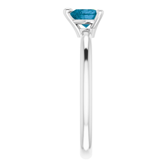 Heart London Blue Topaz Symbols Ring in Gold and Platinum