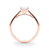 IGI Lab-Grown Oval Diamond 4 Prong Solitaire Engagement Ring, VVS Clarity D Color