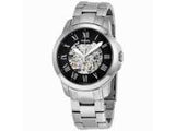 Fossil Grant ME3103 Men’s Automatic Watch – Black Skeleton Dial