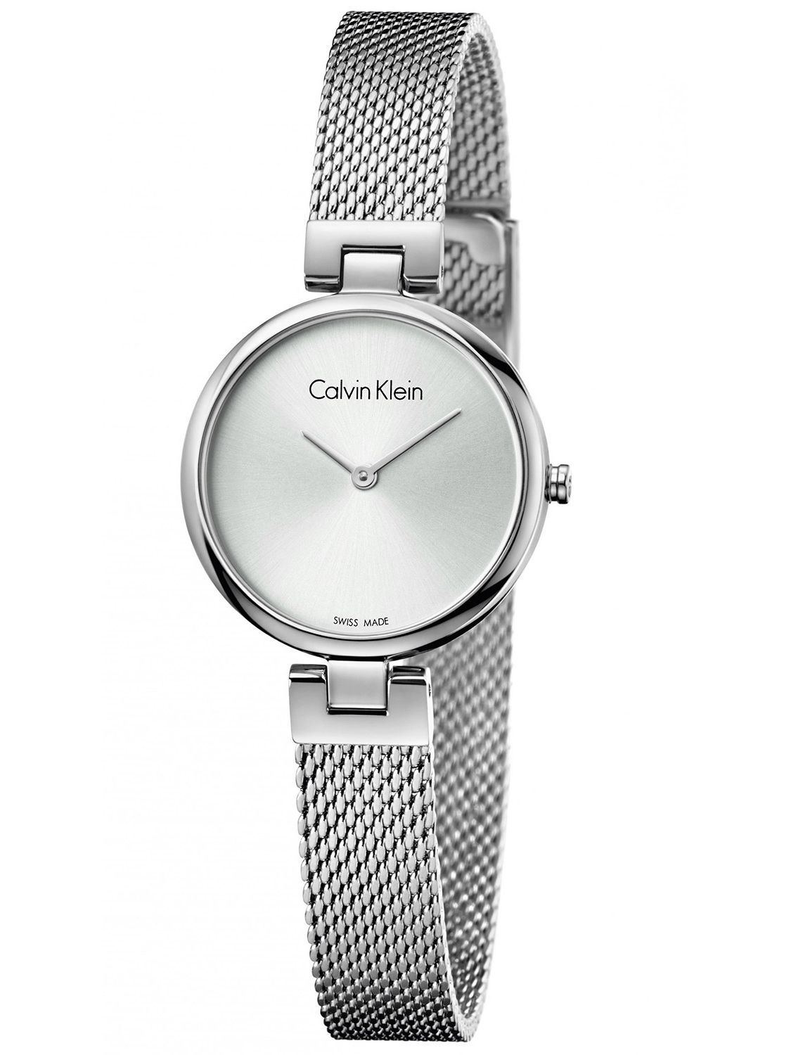 Calvin Klein Authentic Women's Watch – Silver Dial, Stainless Steel Case & Bracelet