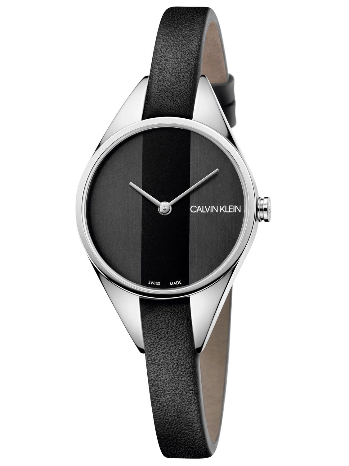 Calvin Klein Rebel Ladies Black Dial Stainless-Steel Watch