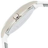 Calvin Klein Skirt Ladies Watch – Silver Dial, Brown Leather Strap