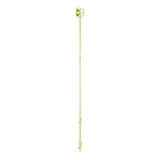 Round Natural Peridot Link Bracelet In Gold & Platinum