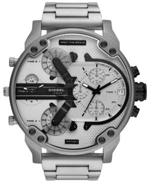Diesel Mr. Daddy 2.0 Chronograph Quartz Silver Dial Men S Watch