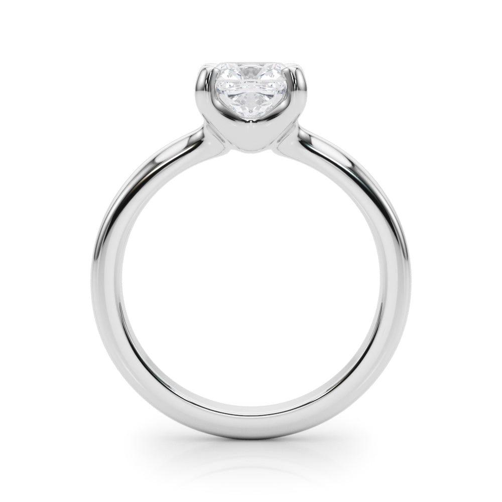 IGI Lab-Grown Cushion Diamond 4 Prong Solitaire Engagement Ring, D Color VVS Clarity