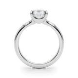 IGI Lab-Grown Cushion Diamond 4 Prong Solitaire Engagement Ring, D Color VVS Clarity